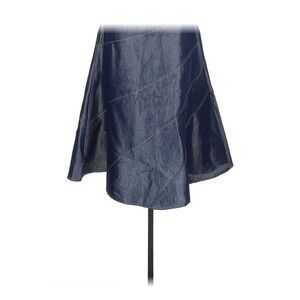 Ozone Denim Skirt Size Large A-Line Flare Asymmetrical Panels Made‎ in USA Large